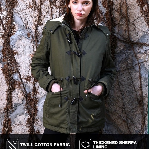 Wantdo Women's Winter Thicken Jacket Cotton Coat with Removable Hood - Picture 2 of 3